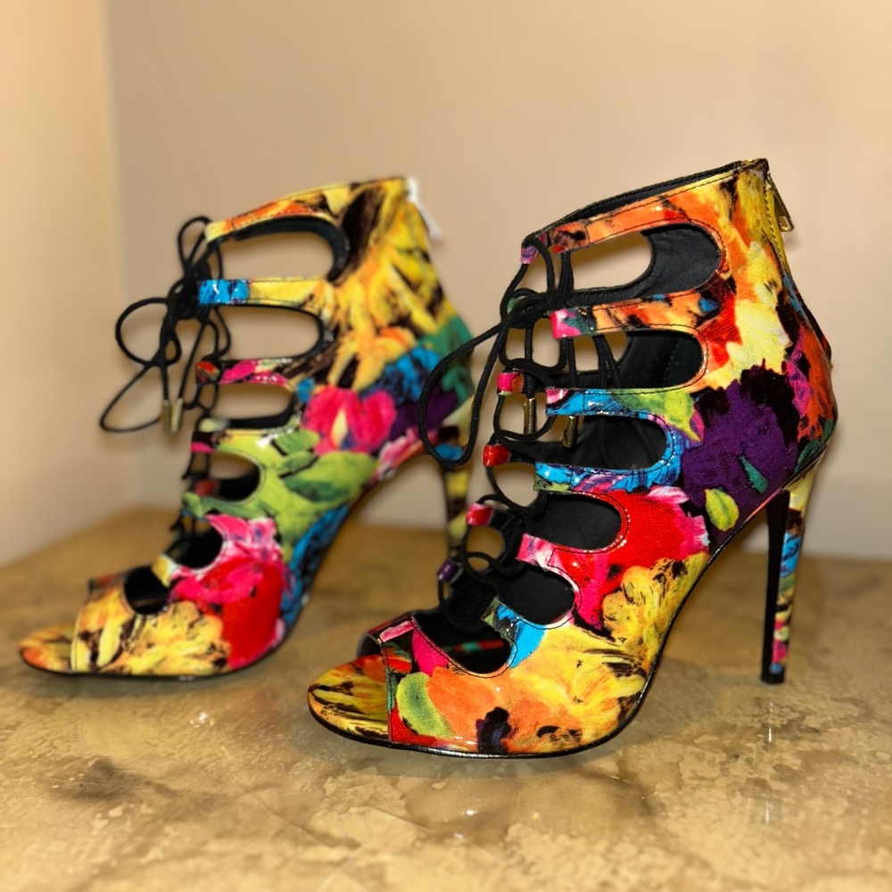 Steve Madden Multicolor Patent Gladiator (US 8.5) - Picture 4 of 9